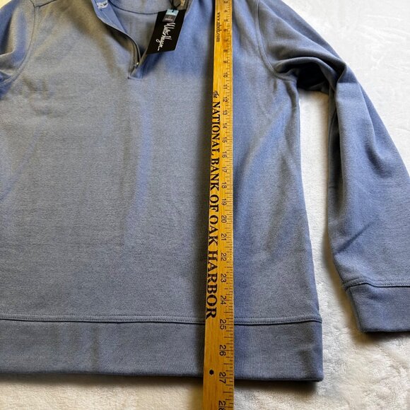 Walter Hagen Mens Clubhouse Midweight 1/4 Zip Golf Pullover Sweater M/Blue Sz S - Picture 6 of 10